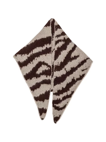 Šal Pieces s printom s uzorkom tigra smeđa