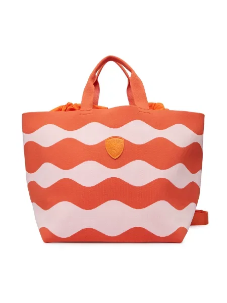 Blauer kabelka typu shopper dámska oranžová