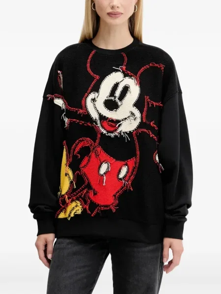 Megztinis Desigual apvaliu kaklu juoda