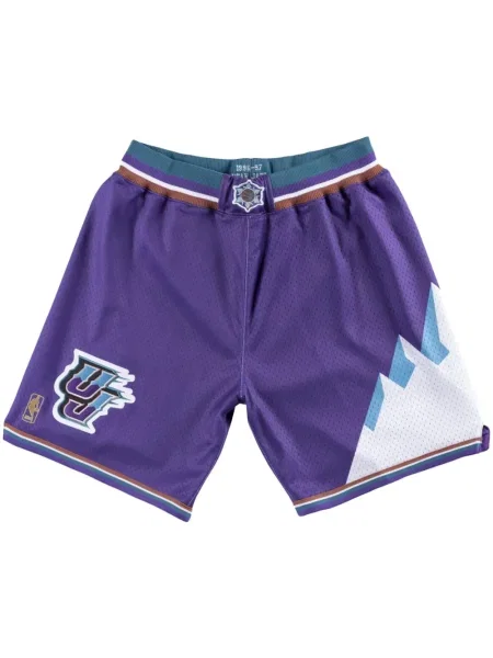 Pantaloni scurți de sport Mitchell & Ness violet