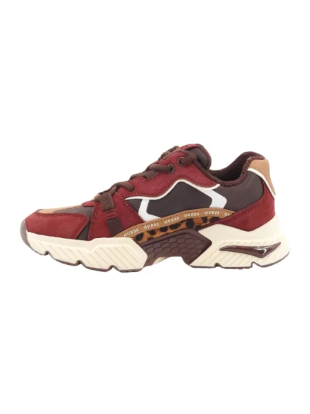 Sneakersy Guess skórzane czerwone