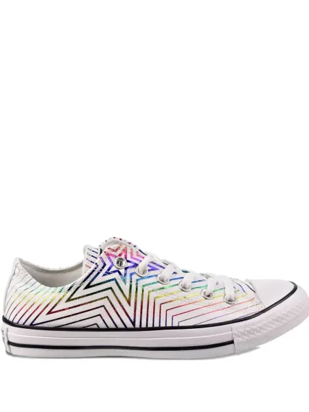 Sneakerși Converse Chuck Taylor All Star din piele cu broderie alergare alb