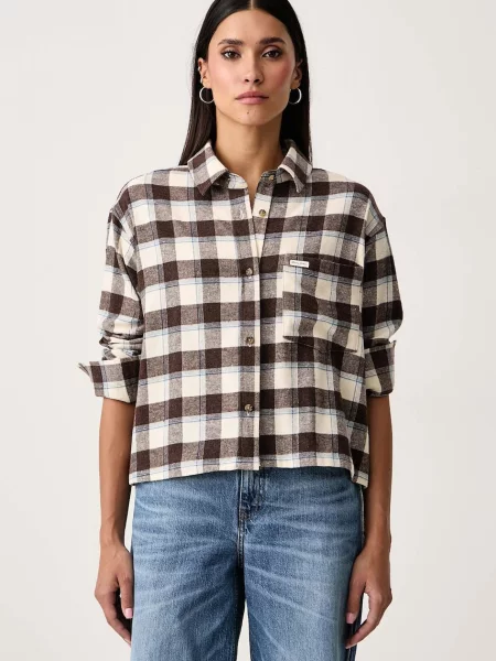 Guess Jeans cămașă de damă din bej