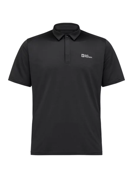 Polo majica Jack Wolfskin crna