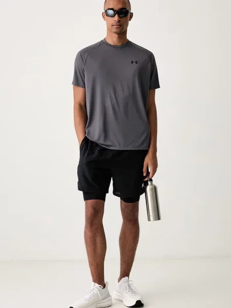 Under Armour tréningové tričko pánske Tech SS Tee sivá