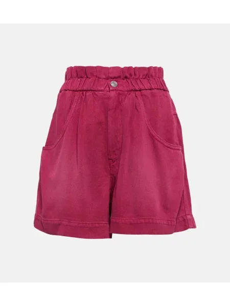 Pantaloni scurți din denim Marant Etoile roz