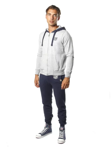 Bluza z z kaptur na co dzień na siłownię szara