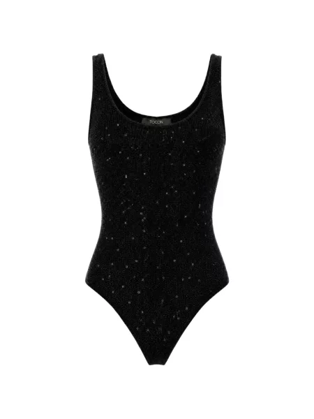 Body Toccin cu paiete negru
