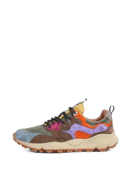Sneakerși Flower Mountain cu model floral verde