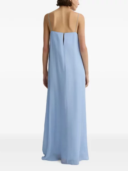 Rochie maxi Bondi Born de mătase albastru