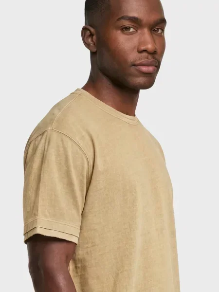 Футболка G-star Raw з потертостями бежева