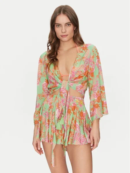 Guess Блуза Цветен зелено