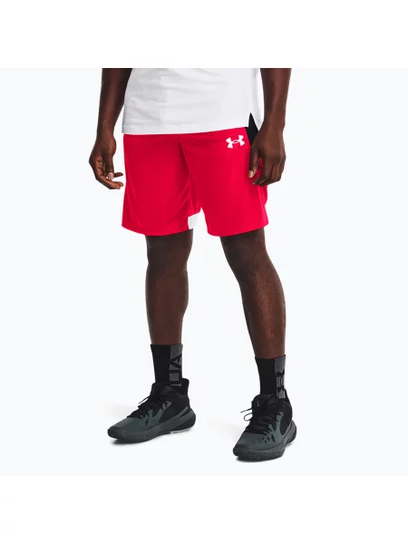 Basketbalové šortky Under Armour Baseline červene červené
