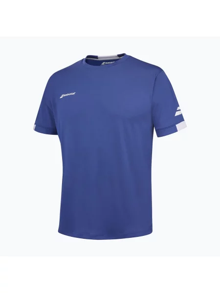Koszulka tenisowa chłopięca Babolat Play Crew Neck Boy niebieska