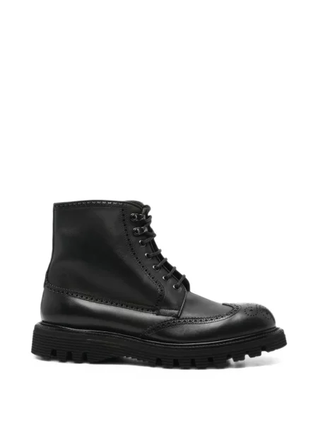 Brogues Fratelli Rossetti cu șireturi din dantelă negru