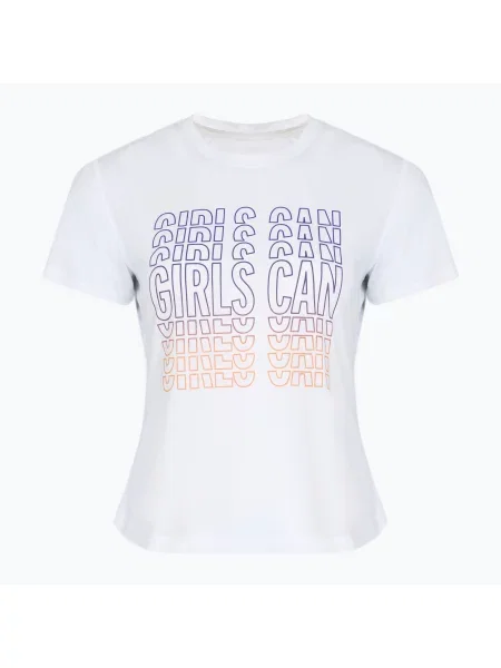 Běžecké tričko Brooks International Day white/purple/orange bílé