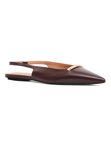 Balerinki Tod's z otwartą piętą czerwone