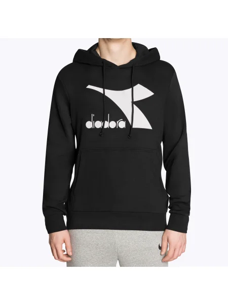 Суичър с качулка Diadora черно