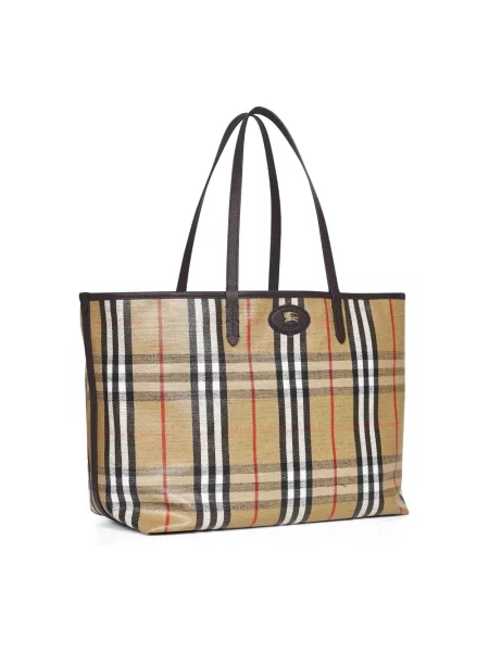 Shopperka Burberry skórzana beżowa
