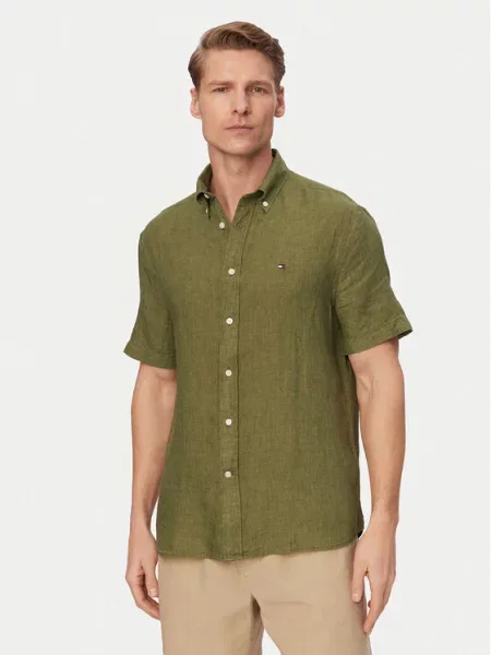 Tommy Hilfiger Srajca Temno zelena