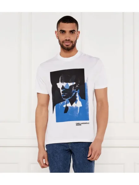 KARL LAGERFELD Póló Regular Fit fehér