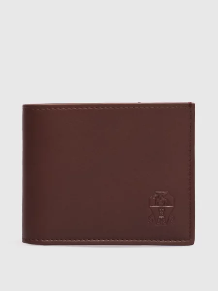 Кожаный кошелек Brunello Cucinelli коричневый