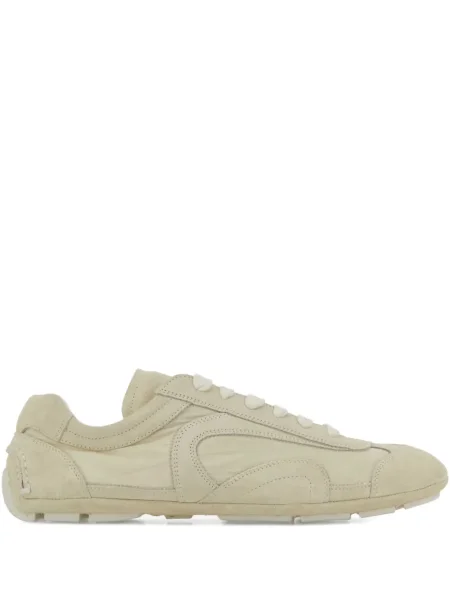 Sneakerși Prada din piele de căprioară