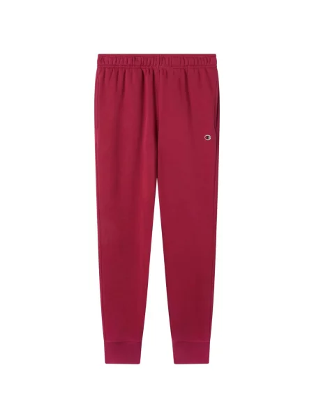 Damskie spodnie Champion Rib Cuff do treningu czerwone