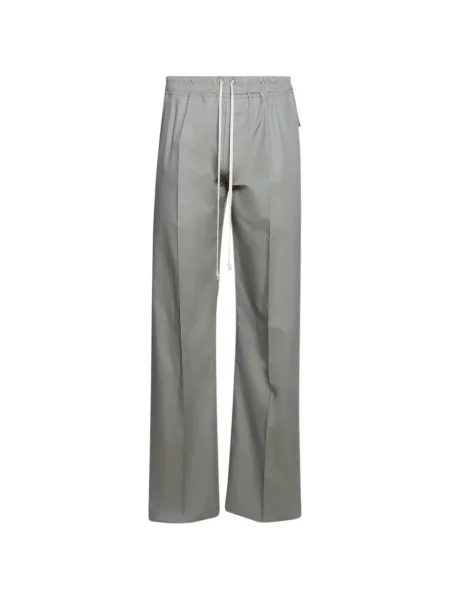 Stahovací šňůrka kalhoty Rick Owens šedé