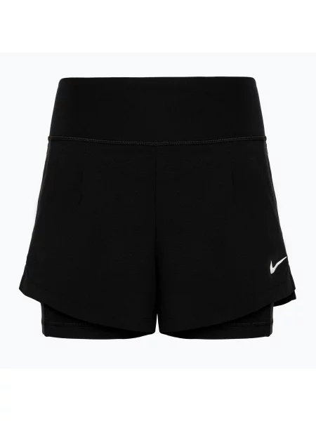Pantaloni scurți de tenis pentru femei Nike Court Dri-Fit Advantage negru/alb alb