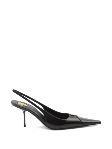 Pantofi cu toc Saint Laurent slingback negru