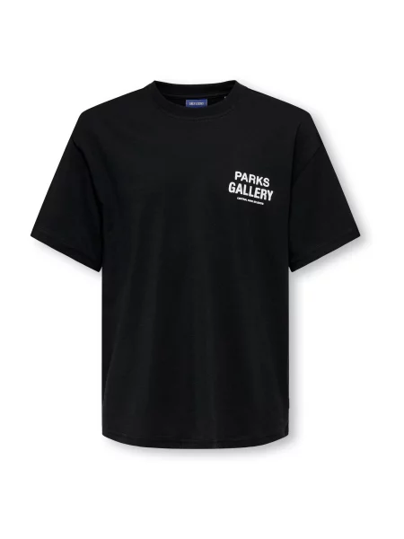 Only & Sons Junior Tricou OSJPARKS GALLERY negru alb