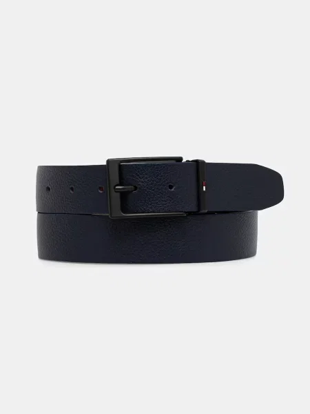 Tommy Hilfiger Usnjen pas modra