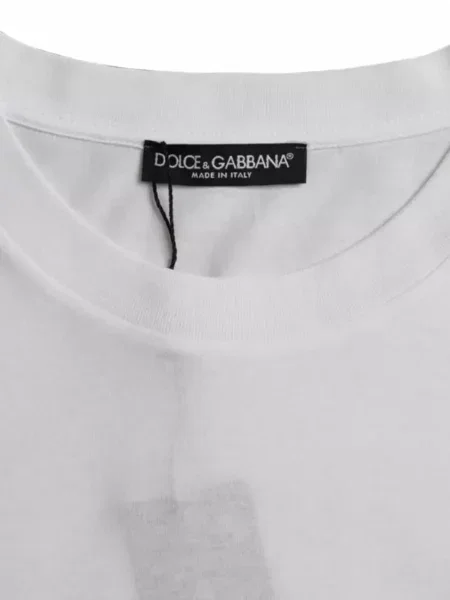 Μικρός μπλούζα Dolce & Gabbana με στρογγυλή λαιμόκοψη λευκό