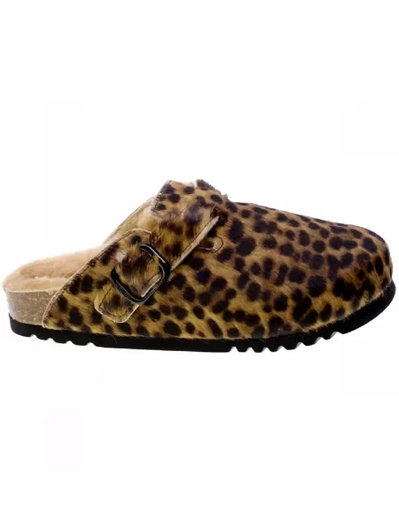 Scholl papucs velúrból FAE NEW barna