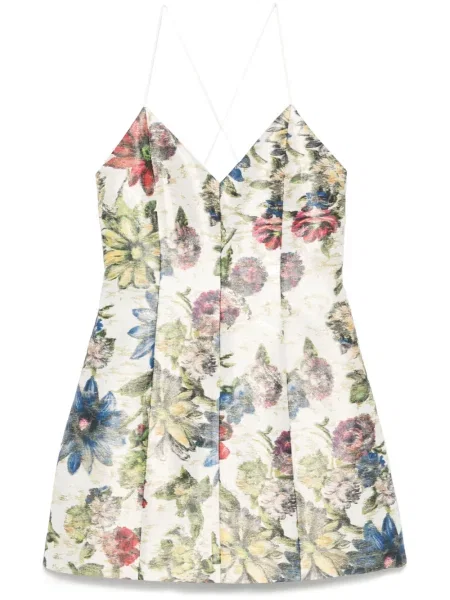 Rochie mini Alice + Olivia de costum alb