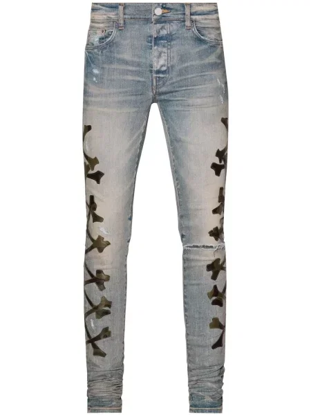 Blugi skinny Amiri skinny fit albastru
