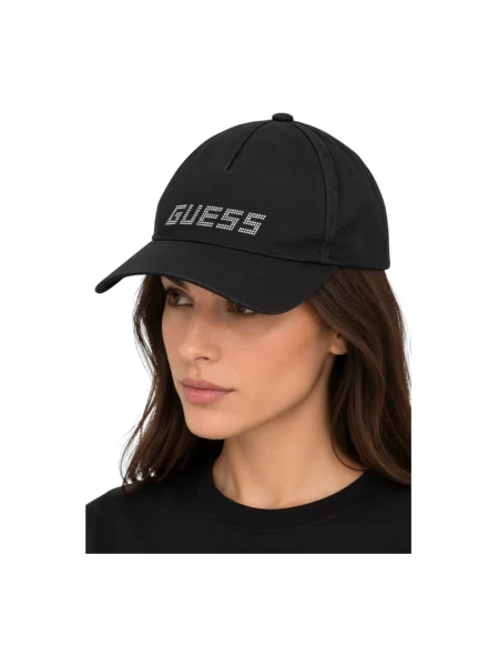 Czapka z daszkiem Guess czarna