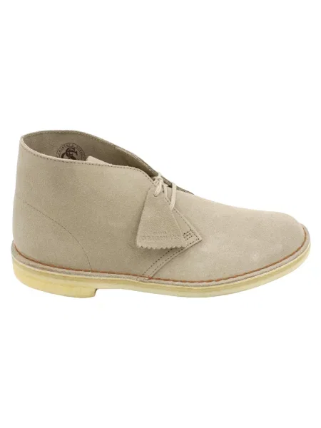 Botki Clarks zamszowe beżowe