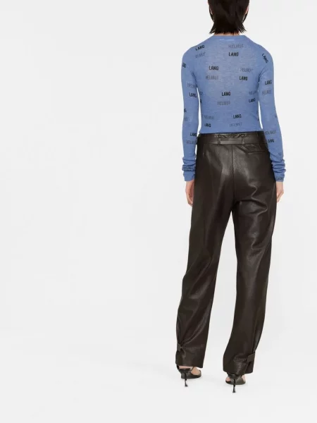Cardigan Helmut Lang tricotate cu imagine albastru