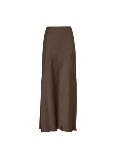 Sukienka w paski Brunello Cucinelli w paski brązowa