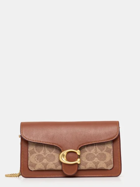 Coach torebka skórzana Tabby brązowy