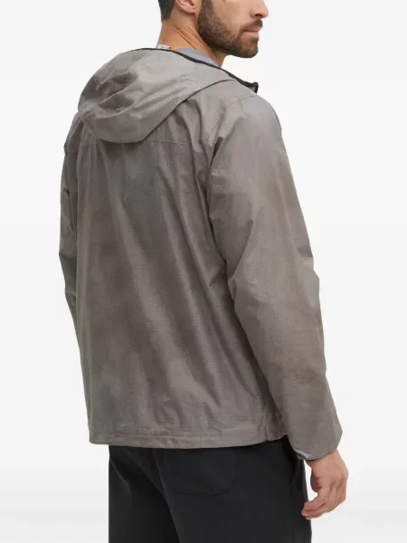 Geacă The North Face cu glugă gri