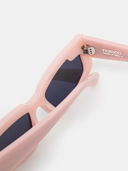 Fiorucci napszemüveg Rectangular Wing női rózsaszín
