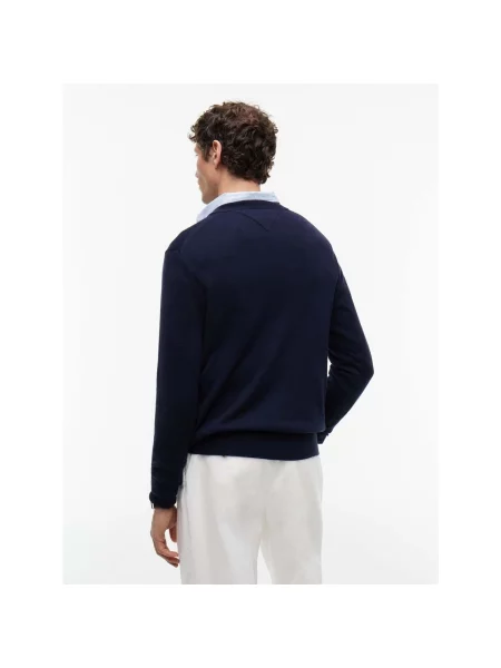 Tommy Hilfiger Pulover cu adaos de cașmir albastru