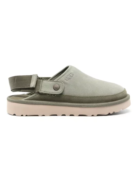 Klapki Ugg zamszowe zielone