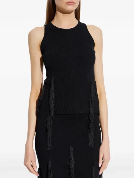 Top Iro cu franjuri negru