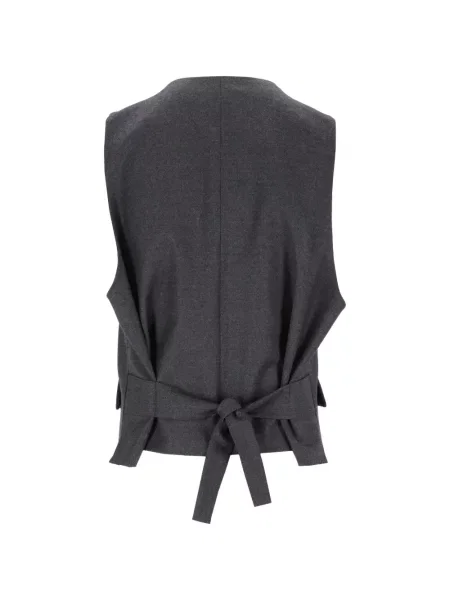 Vestă Barena de flanelă gri