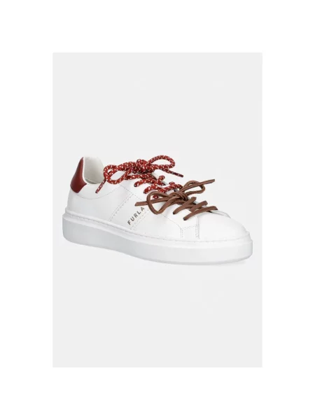 Sneakersy Furla skórzane białe