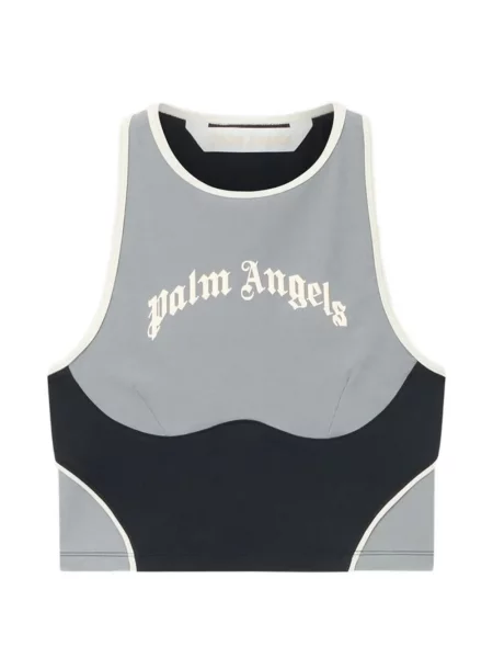Top Palm Angels alergare cu autograf gri